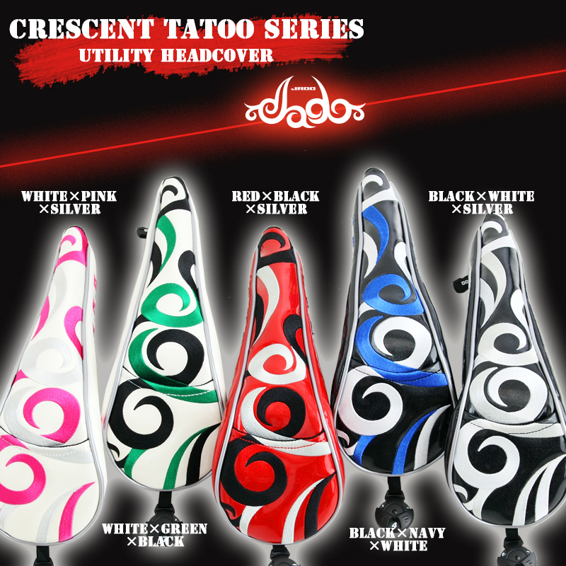 Crescent Tattooシリーズ ヘッドカバーユーティリティ用 選べる5カラー