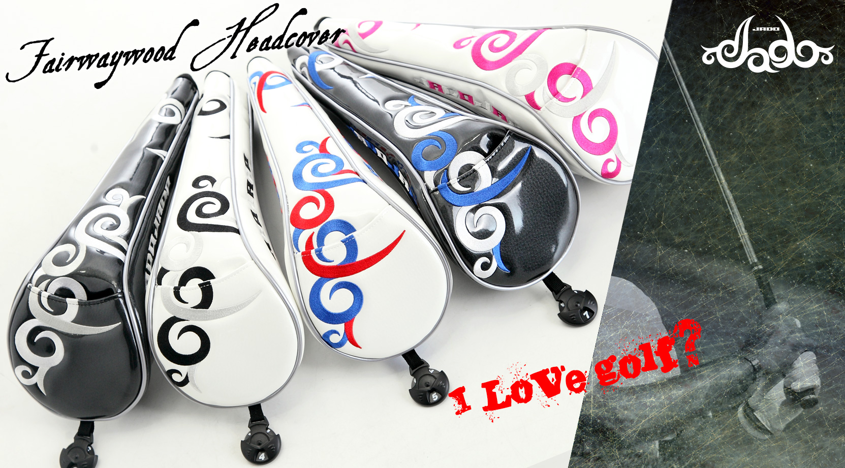 【Tatoo】ゴルフヘッドカバーフェアウェイウッド用 4カラー