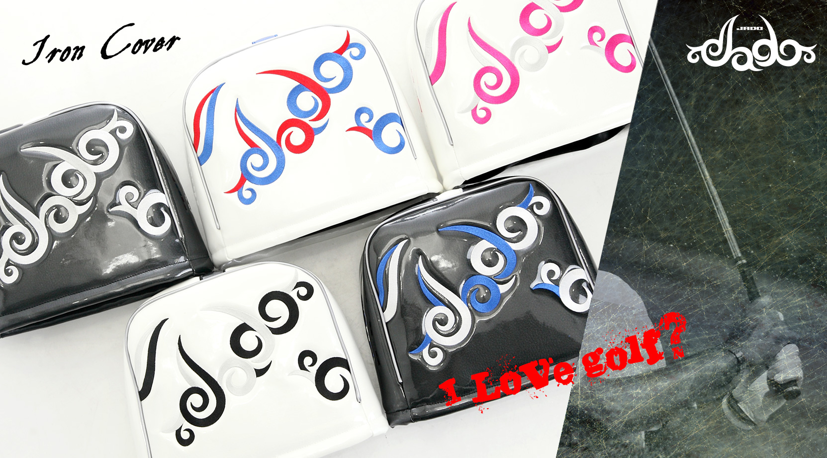 【Tatoo】ゴルフヘッドカバーアイアン用 4カラー