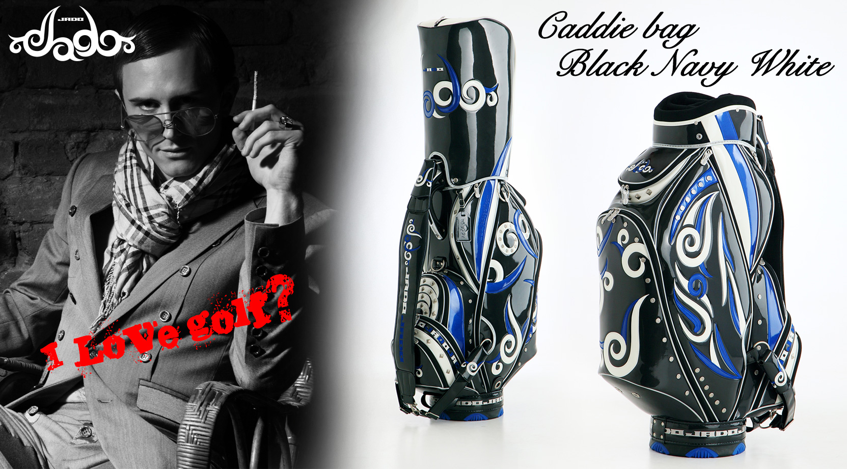 キャディバッグ ゴルフ ブルー JADO