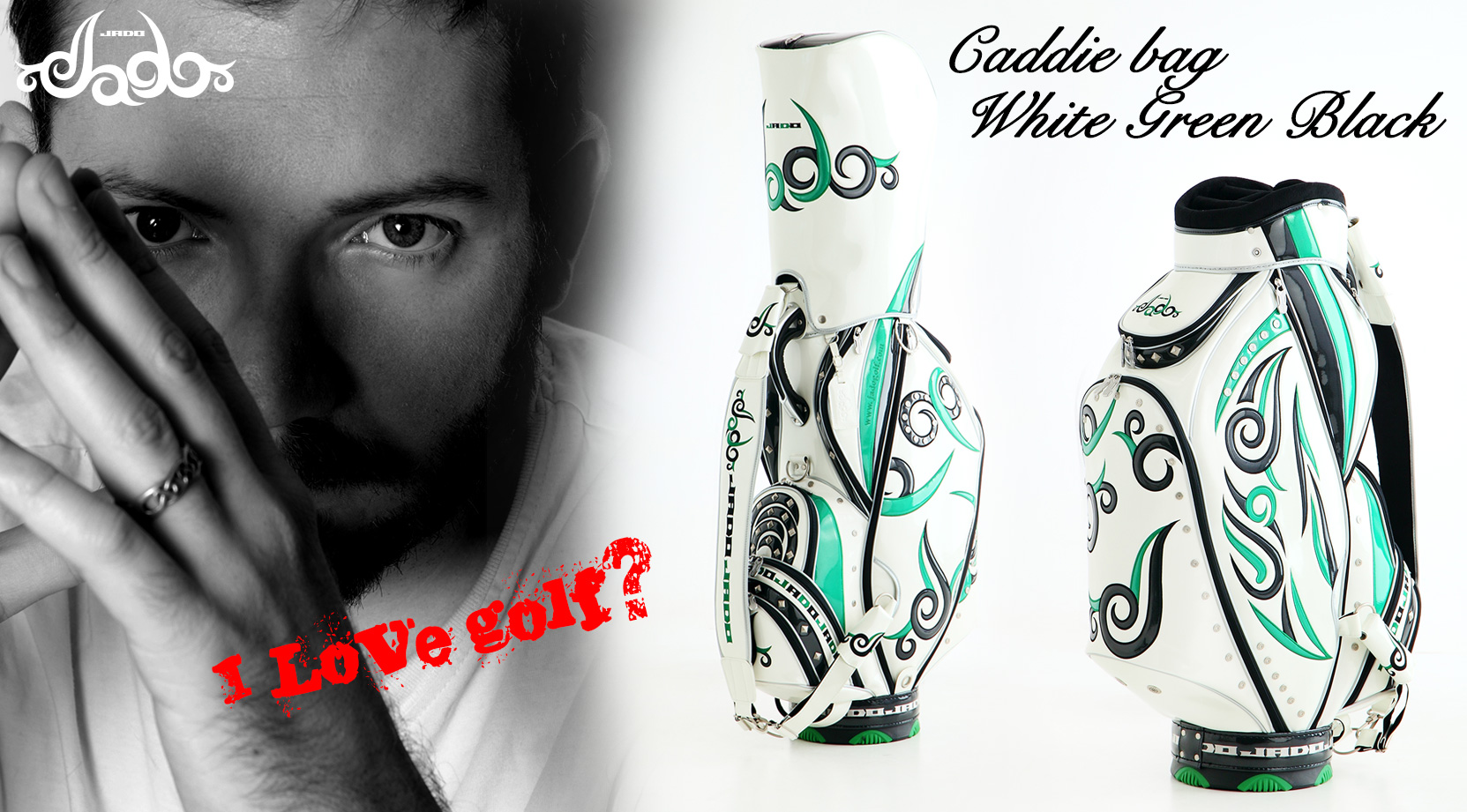 キャディバッグ ゴルフ グリーン JADO