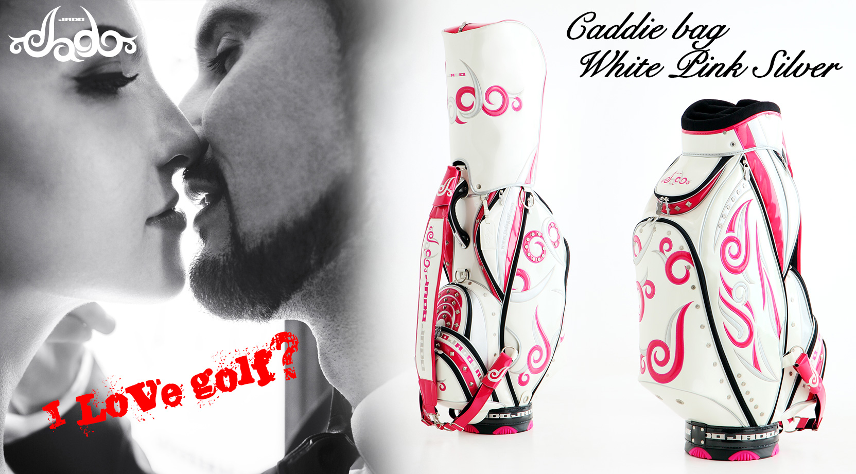 キャディバッグ ピンク ゴルフ JADO