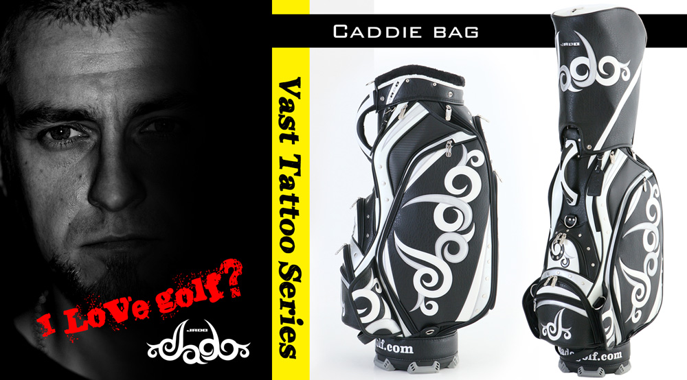 ゴルフキャディバッグ Vast Tattoo series ブラック×シルバー×ホワイト 2017年10月発売アイテム