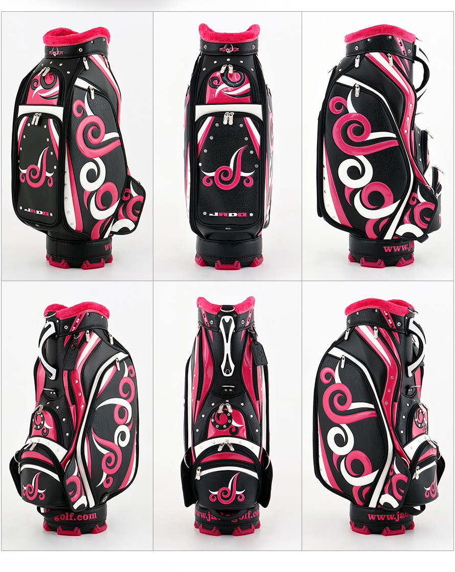 ゴルフキャディーバッグ Vast Tattoo series 追加カラー ブラック×ピンク×ホワイト 2018年5月発売