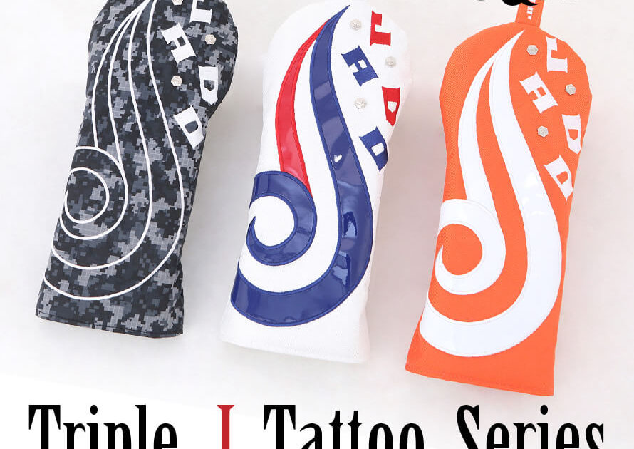 Triple J Tattooシリーズ ヘッドカバー ドライバー用 選べる3カラー 2019年4月末発売