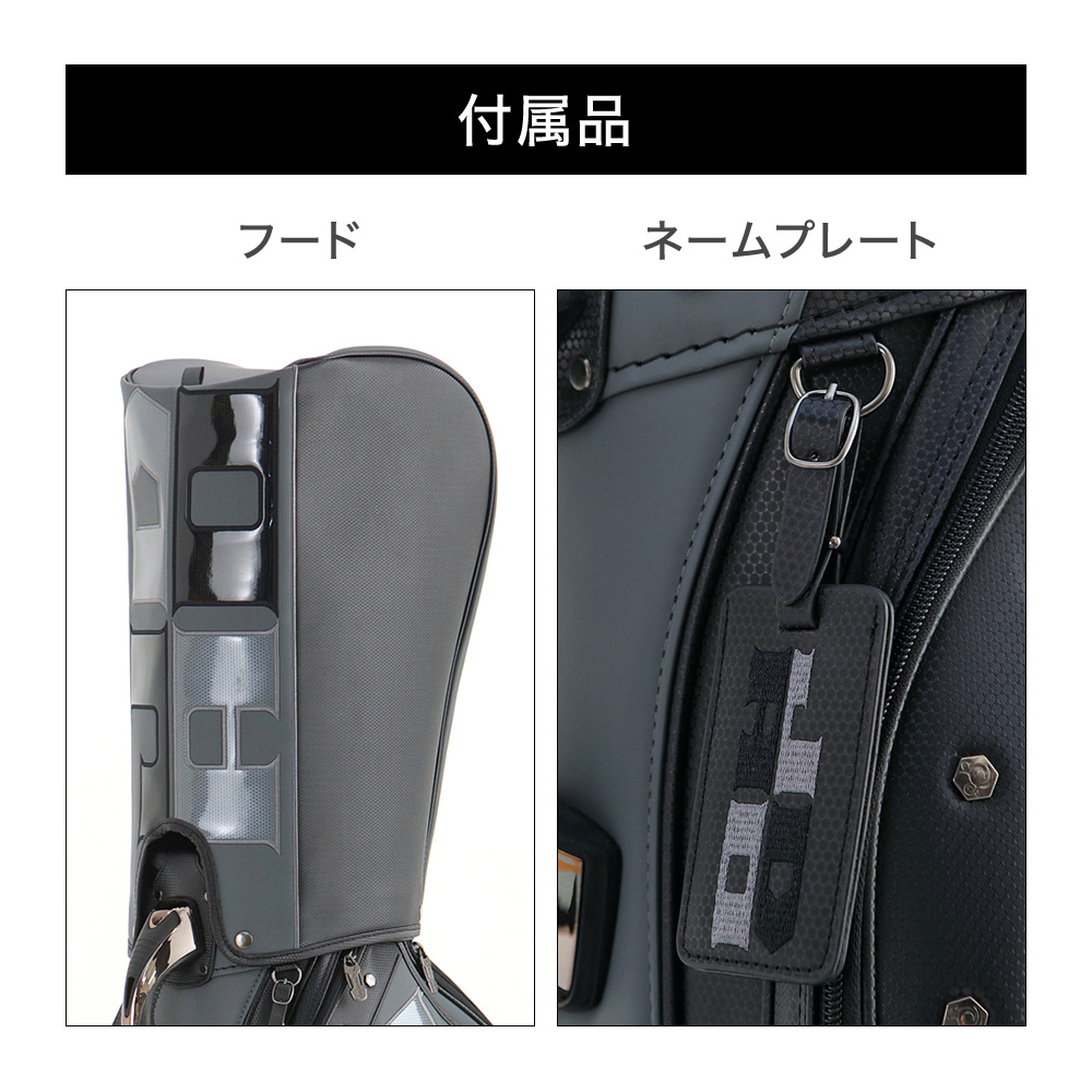 【限定100本生産】JADO Chain block Tribalシリーズ キャディーバッグ ブラックガンメタ 2019年12月発売